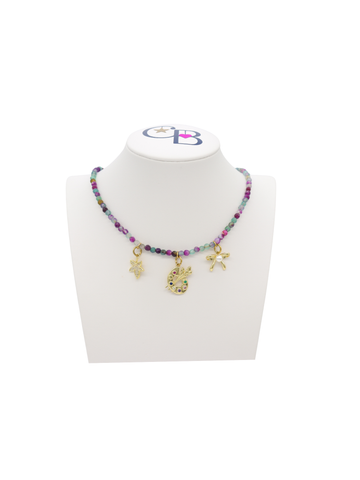 Gold Beaded Necklace Gold Beaded Necklace