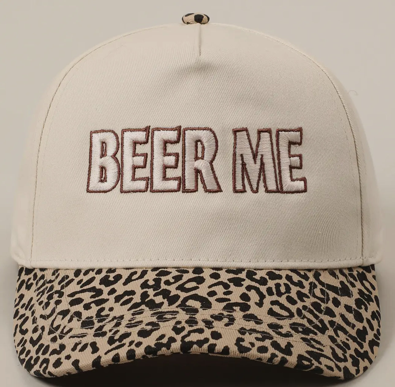 Beer Me Leopard Camo Hat