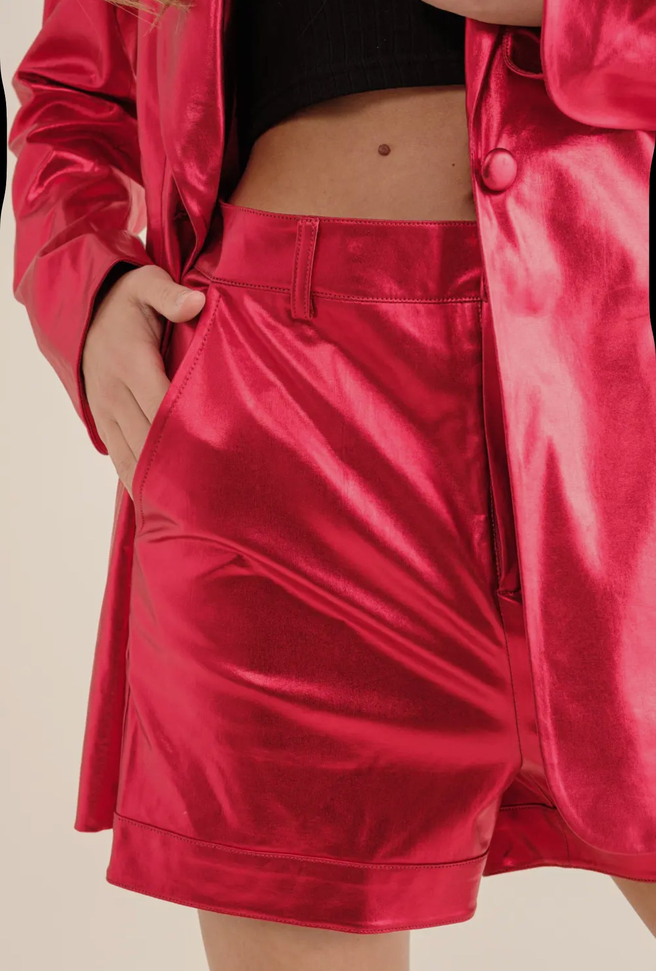 Metallic Blazer Set