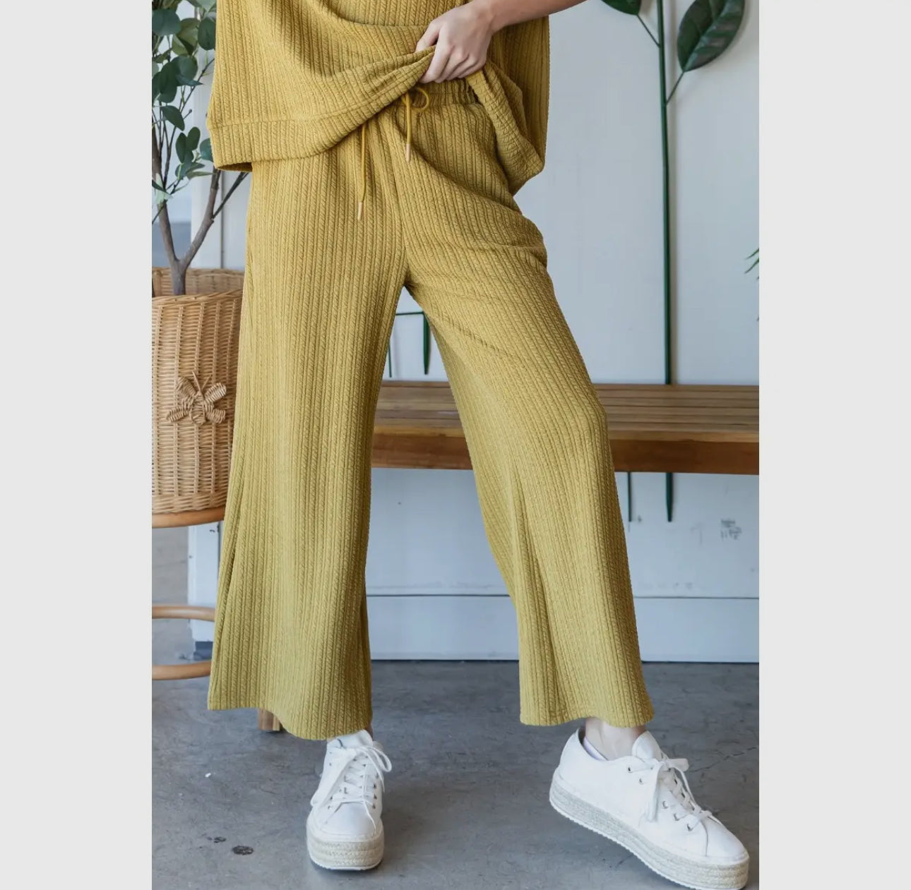 Waffle Knit Set