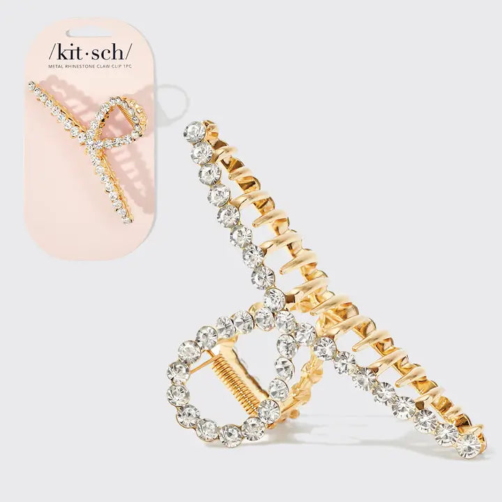 Metal Rhinestone Loop Claw Clip 1pc
