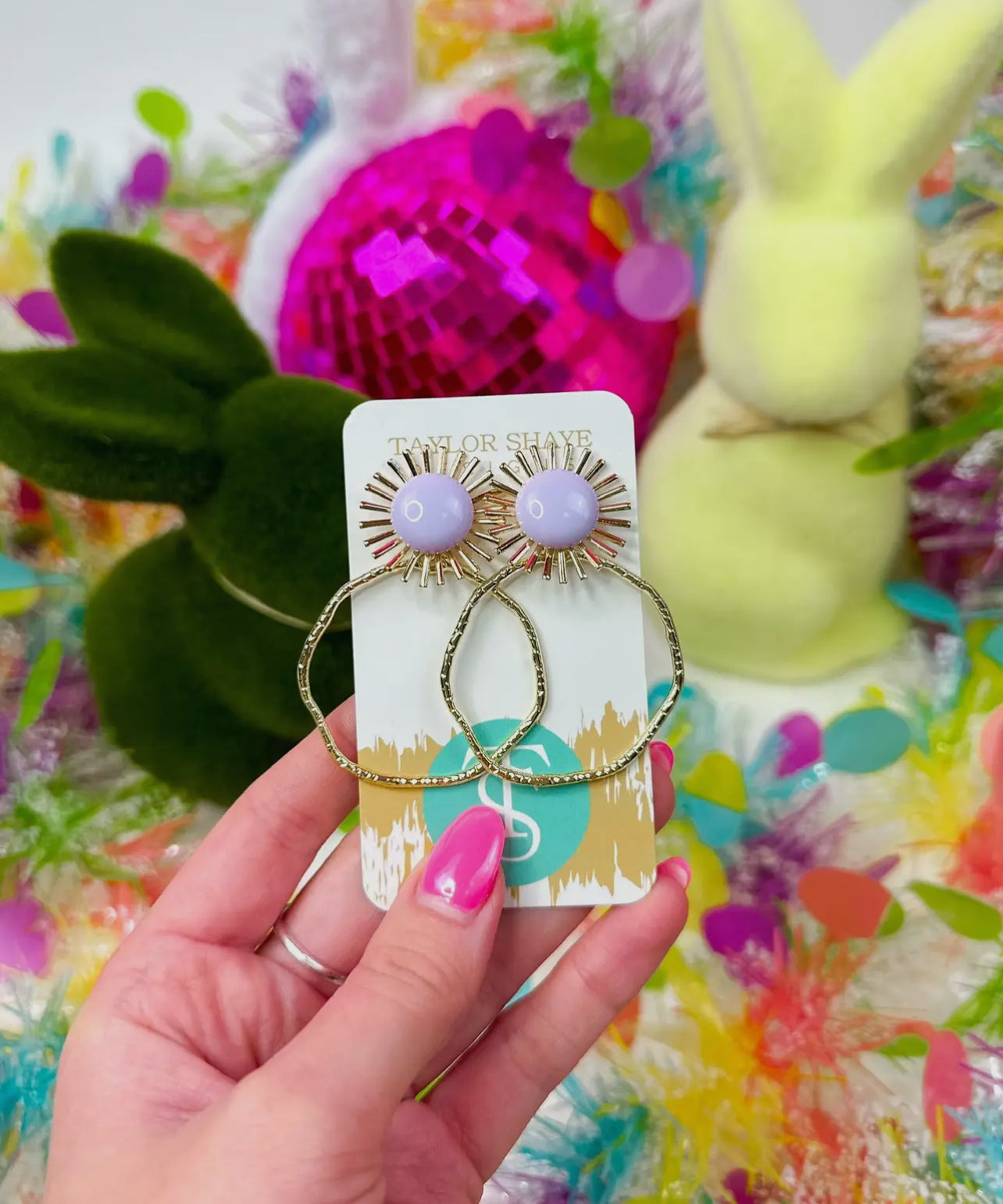 Pastel Sunburst Hoops