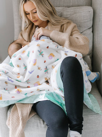 Reversible Baby Blanket  Love Bug