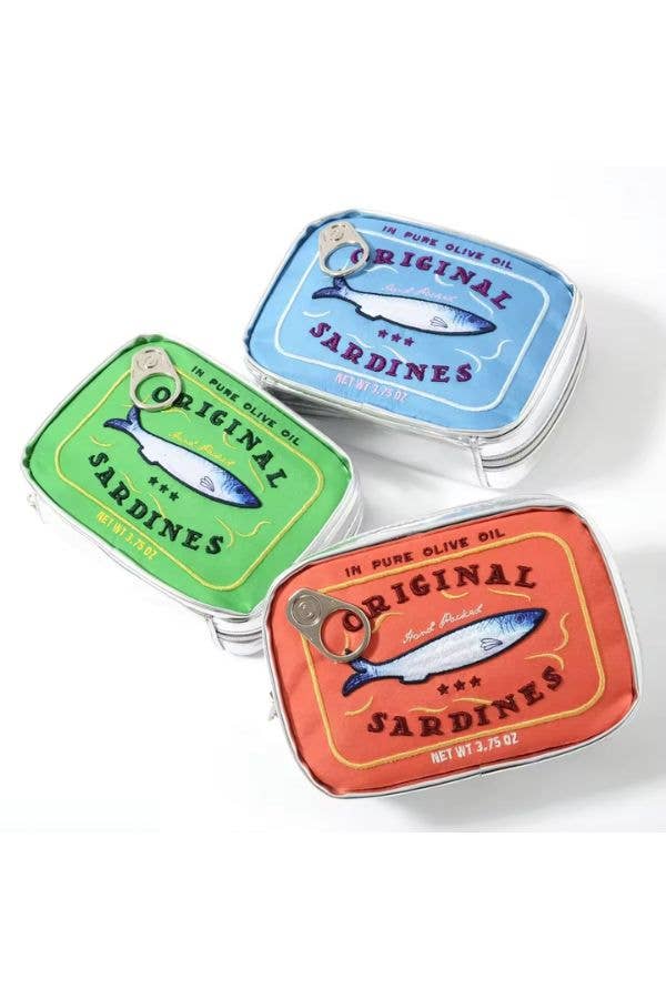 Sardine's Tin Can Cosmetic Bag (Green)