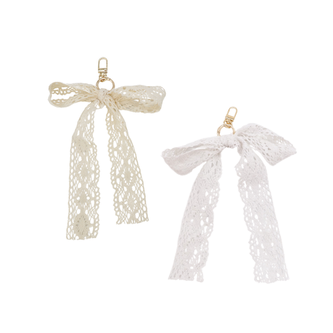 Lace Bow Purse Charm