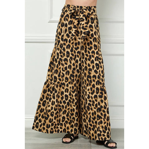 Leopard Palazzo Pants