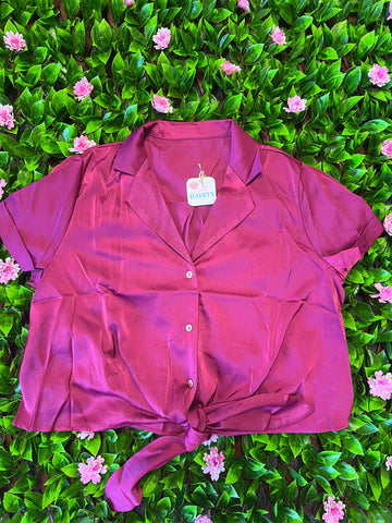 Satin Rose Top
