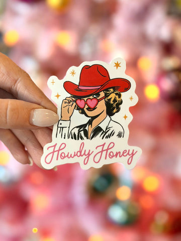 Howdy Honey Cowgirl Sticker