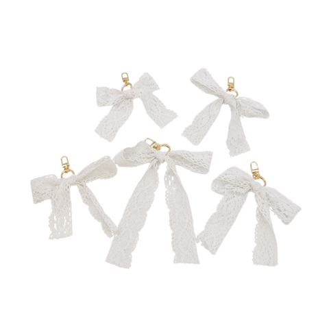 Lace Bow Purse Charm