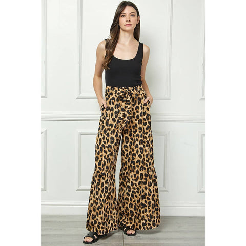 Leopard Palazzo Pants