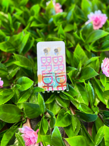 Iridescent Bride Earrings