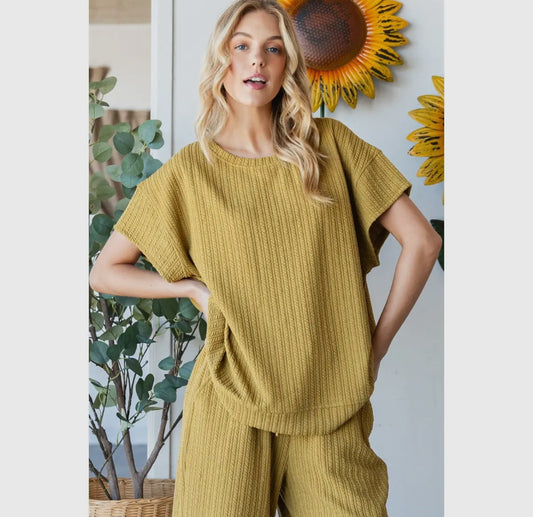 Waffle Knit Set