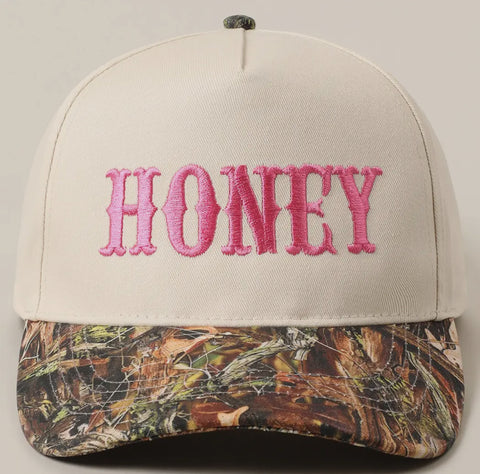 Honey Camo Two Tone Hat