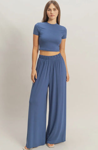 Blues Wide Leg Set