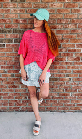 Scallop Knit Top