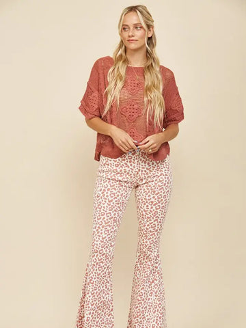 Animal Print Bell Bottoms