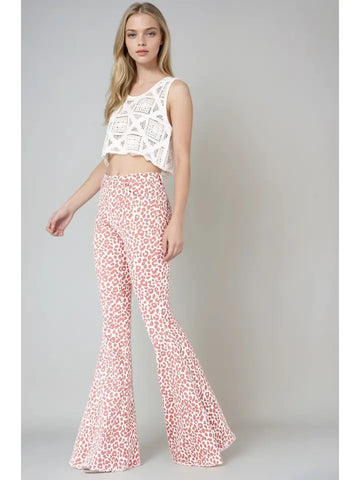 Animal Print Bell Bottoms