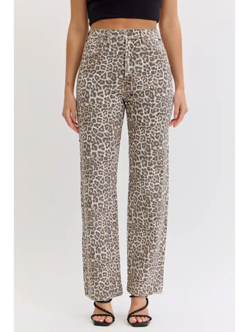 Leopard Dad Jeans