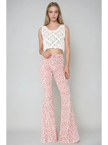 Animal Print Bell Bottoms