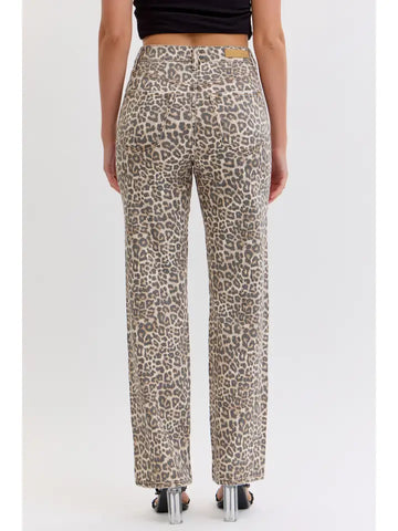 Leopard Dad Jeans