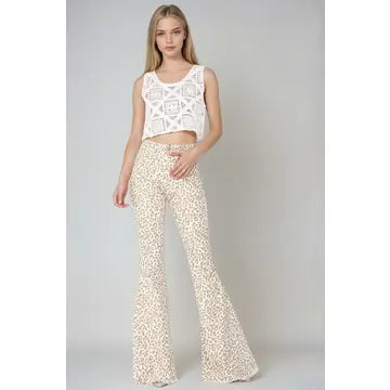 Animal Print Bell Bottoms
