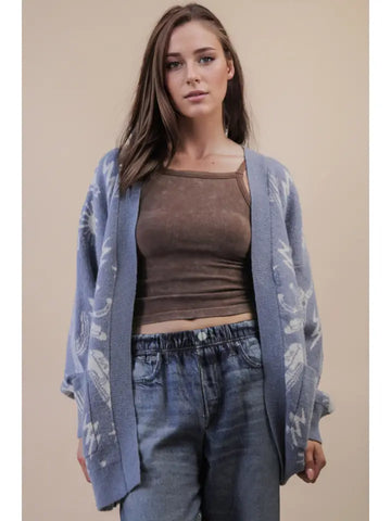 Oversized Western Cardigan