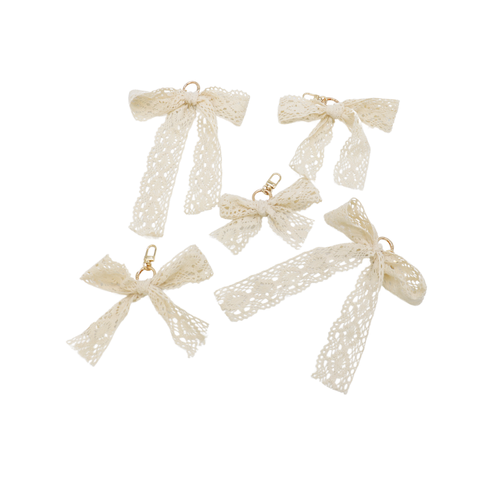 Lace Bow Purse Charm