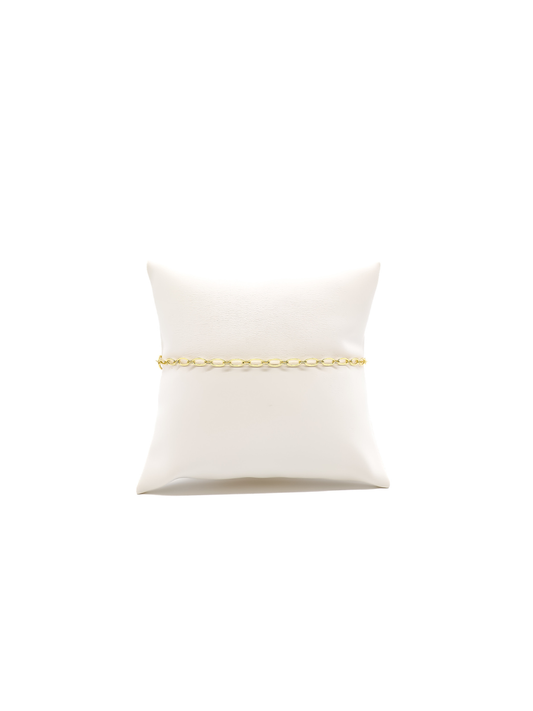 Gold Christie Chain Charm Anklet | 10"