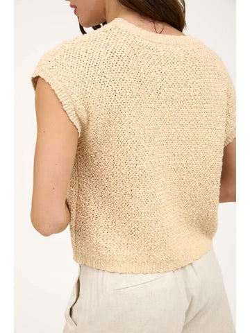 Crochet Knit Sweater Top