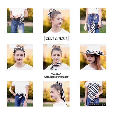 "So Silky" Satin Neckerchief Scarf