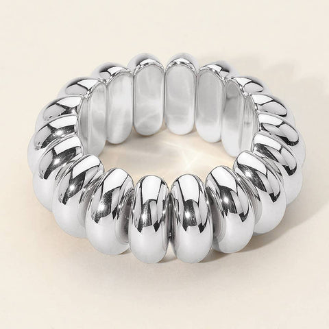 Metal Done Stretch Bracelet