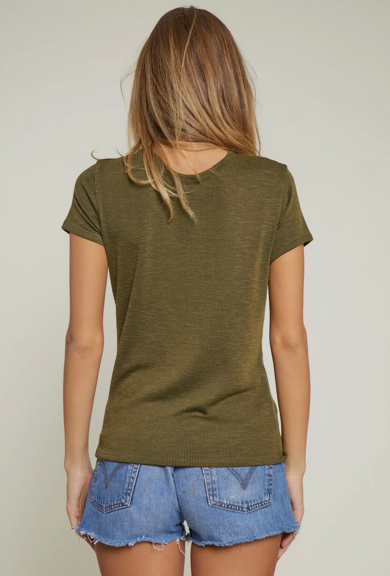 Olive Crew Top