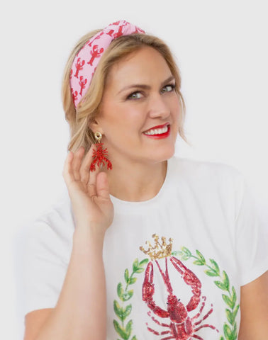 Pink Crawfish Headband