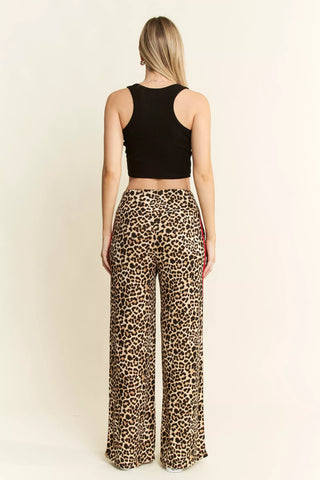 Leopard pants w/Red stripe