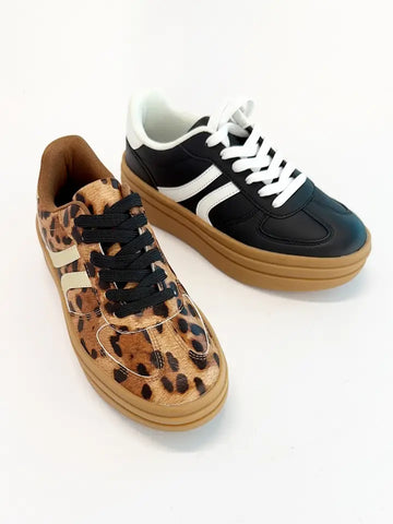 Leopard Platform Sneakers