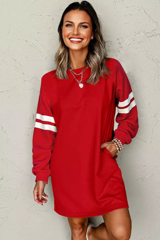 Varsity Sweatshirt Dress