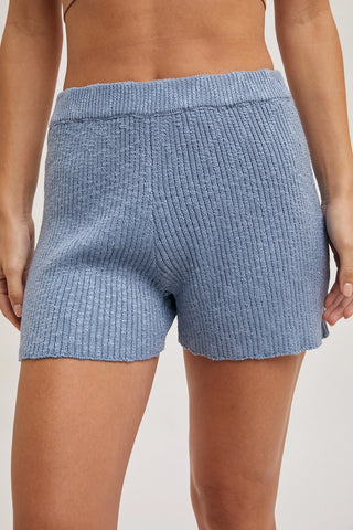 Chambray Knit Sweater Set