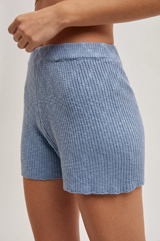 Chambray Knit Sweater Set