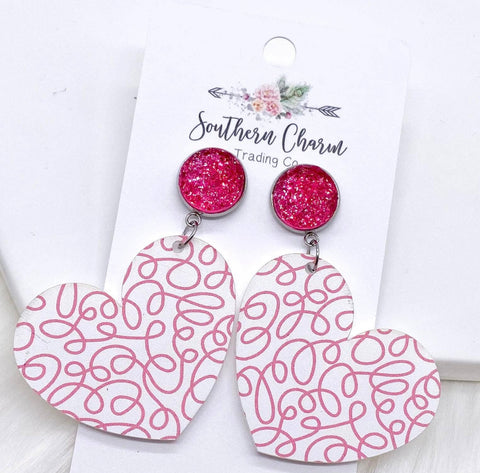 Heart Dangle Earrings