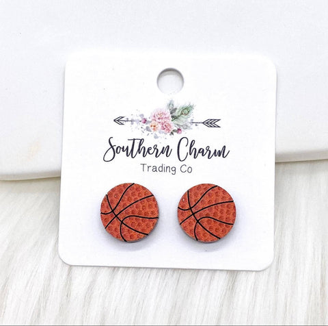 Basketball Stud Earrings