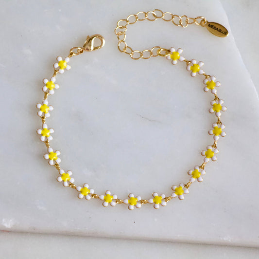 White Flower Bracelet