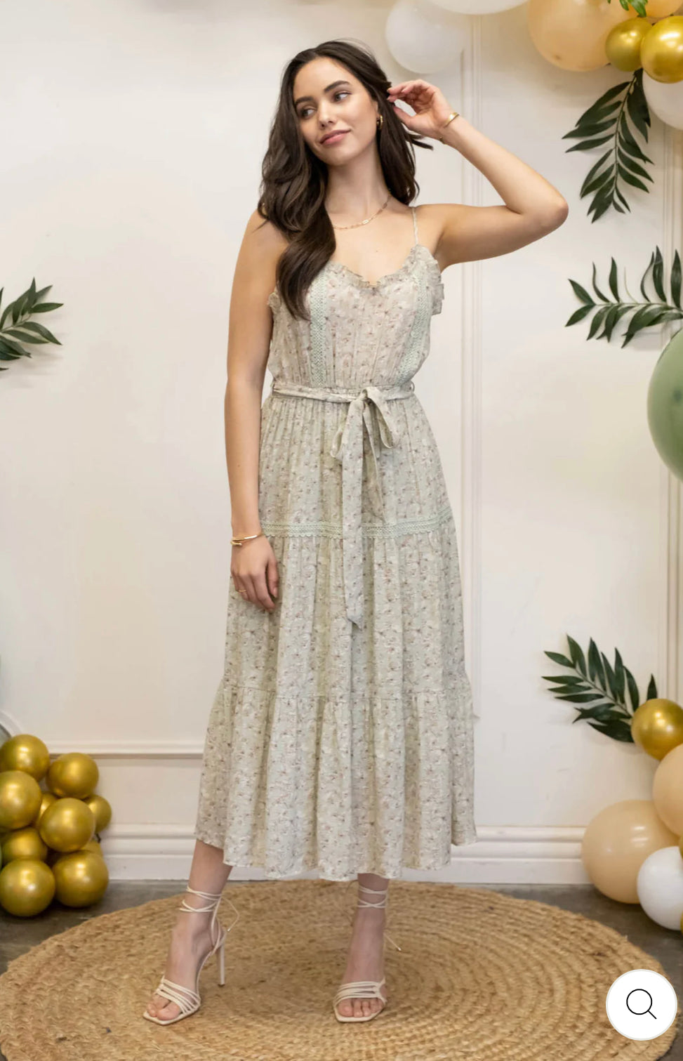 Crochet Lace Midi Dress