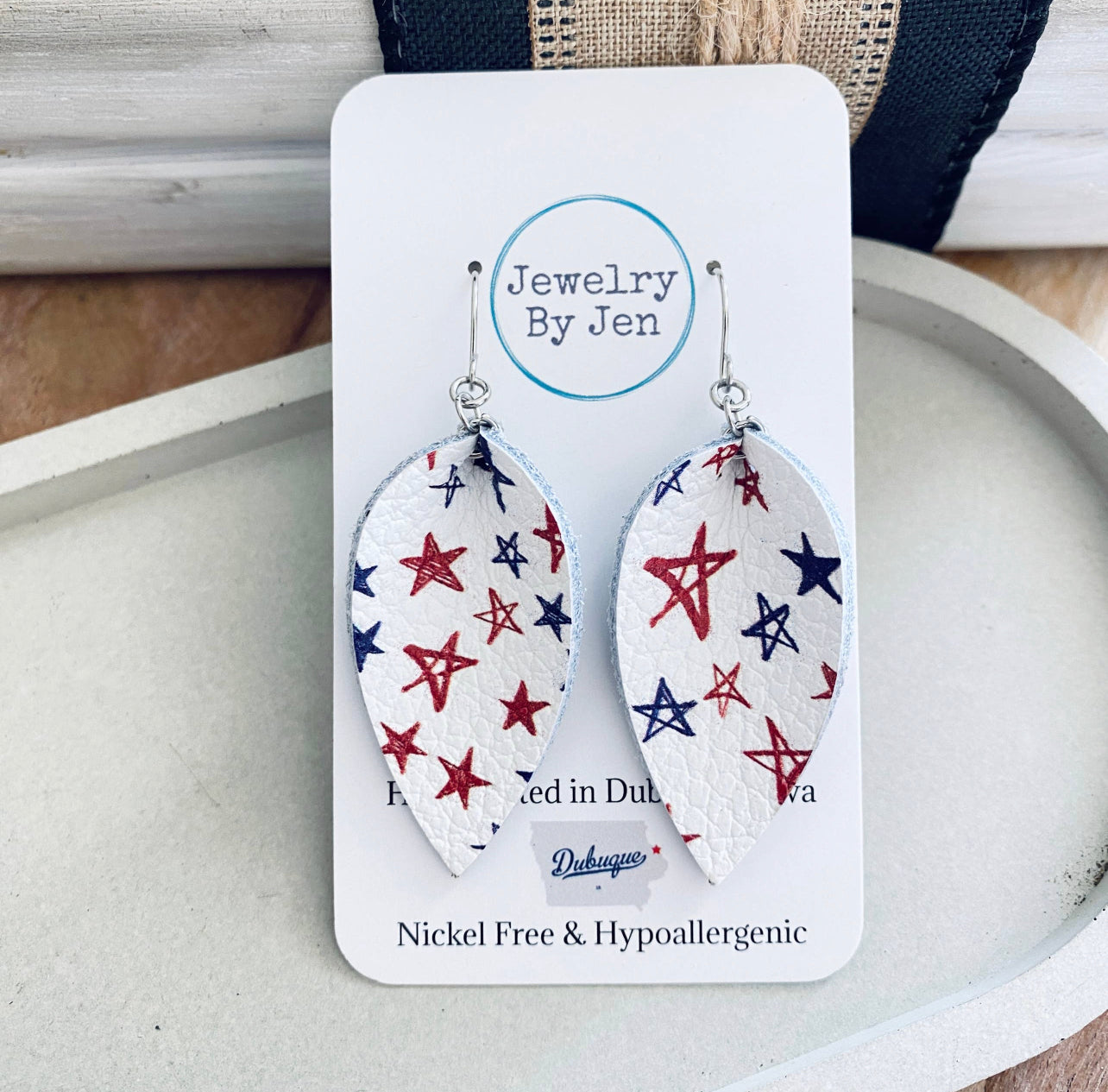 Drawn Star Earrings