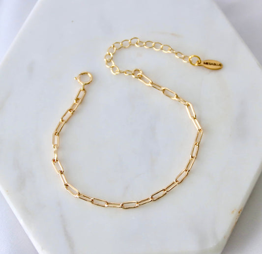 Small Paperclip Bracelet