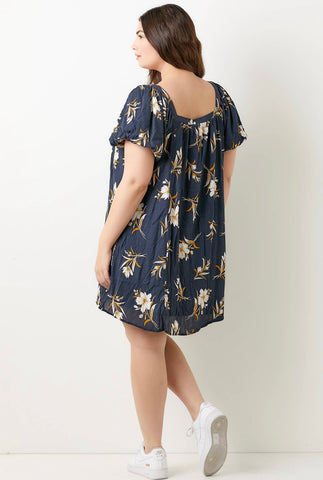 Button Front Dress (Plus Size)