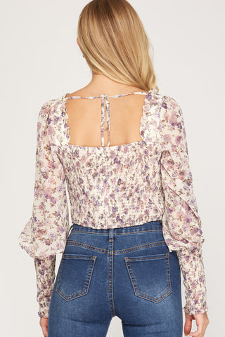 Susan Walker Shirred Top