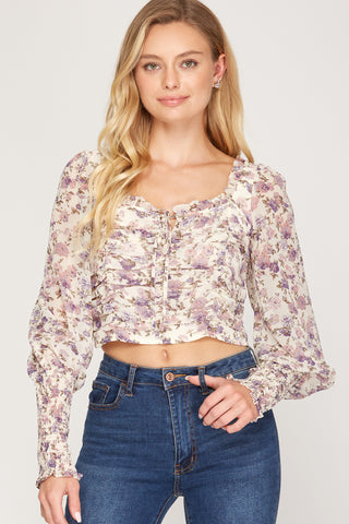 Susan Walker Shirred Top