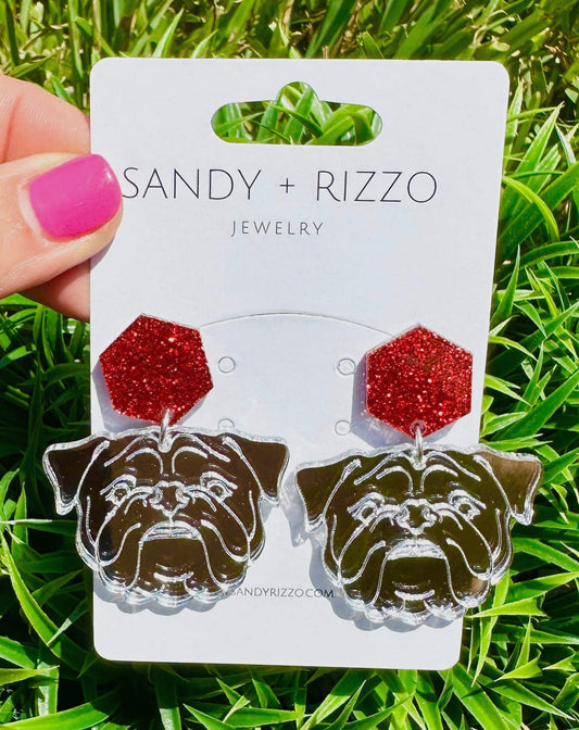 Bulldog Earrings